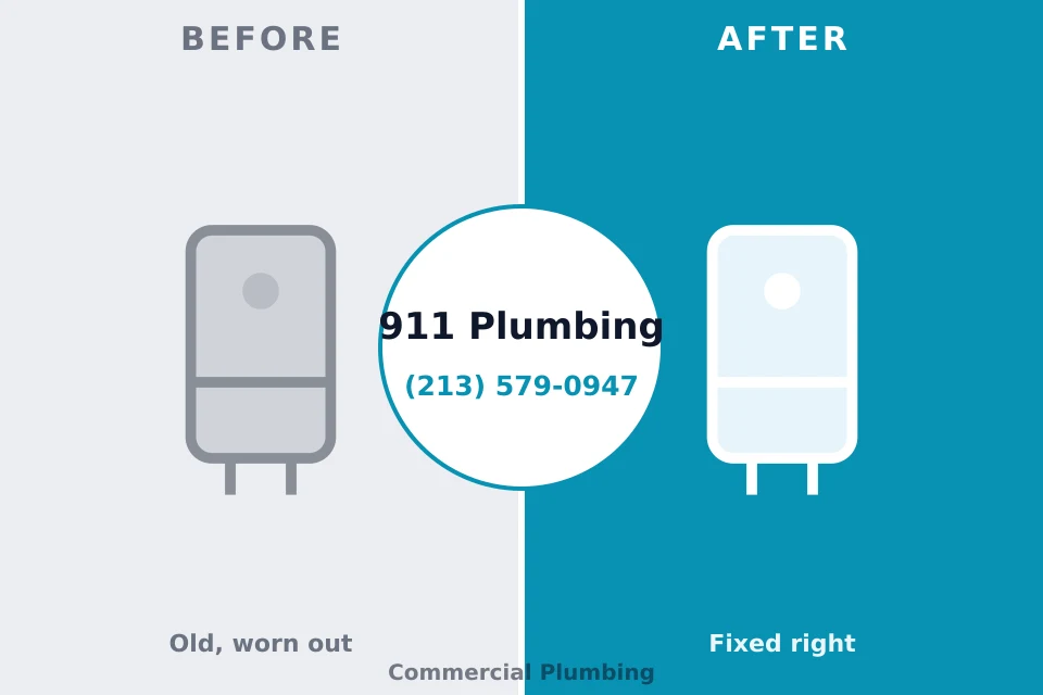 Before and after: plumbing company Monroeville, IN